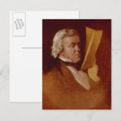 William Makepeace Thackeray, c.1864 Briefkaart (Voorkant / Achterkant)