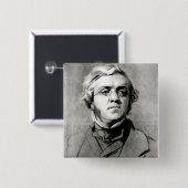 William Makepeace Thackeray Vierkante Button 5,1 Cm (Voorkant /achterkant)