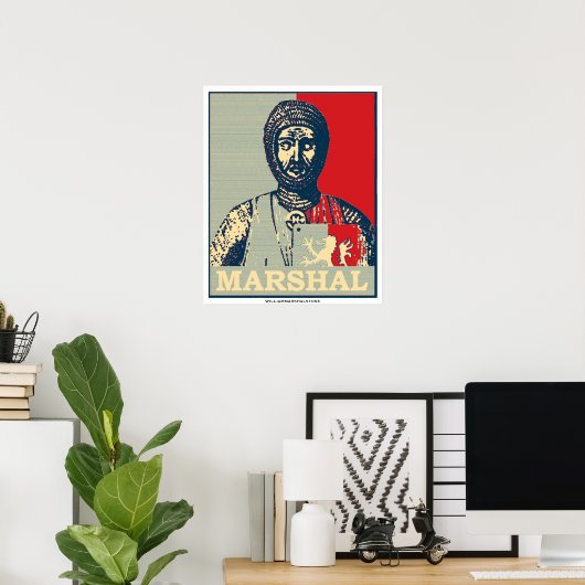 William Marshal Mirror of Chivalry Red & Blue Post Poster (Thuiskantoor)