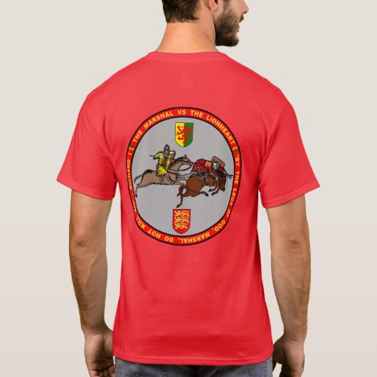 William Marshal vs Richard the Lionhart Seal T-shirt (Achterkant)