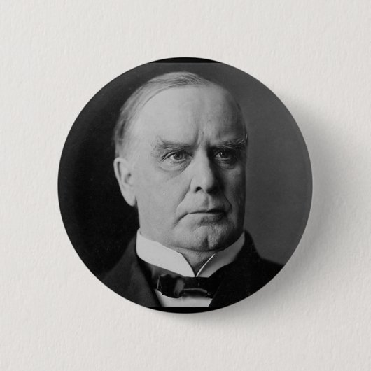 William Mckinley 25 Ronde Button 5,7 Cm (Voorkant)