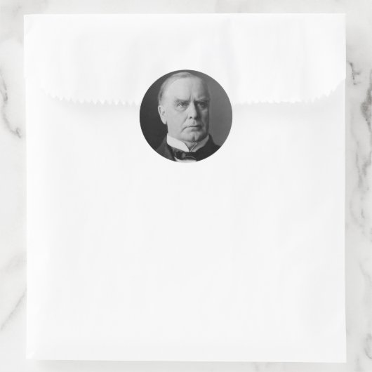 William Mckinley 25 Ronde Sticker (Tas)