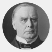William Mckinley 25 Ronde Sticker (Voorkant)
