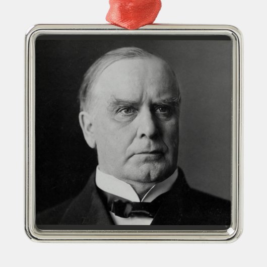 William Mckinley 25th President Metalen Ornament (Voorkant)