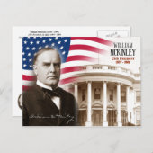 William McKinley - 25th President of the U.S. Briefkaart (Voorkant / Achterkant)