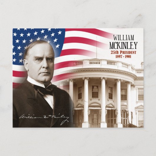 William McKinley - 25th President of the U.S. Briefkaart (Voorkant)