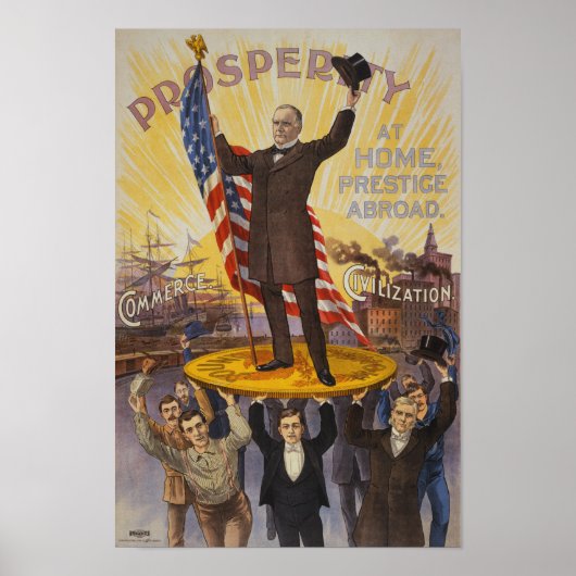 William McKinley Campaign Poster (Voorkant)