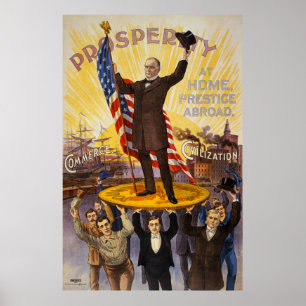 William McKinley Campaign Poster Gold Standard