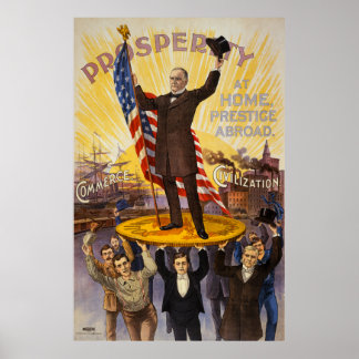 William McKinley Campaign Poster Gold Standard