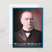 William McKinley, politicus, Amerikaans President Feestdagenkaart (Voorkant / Achterkant)