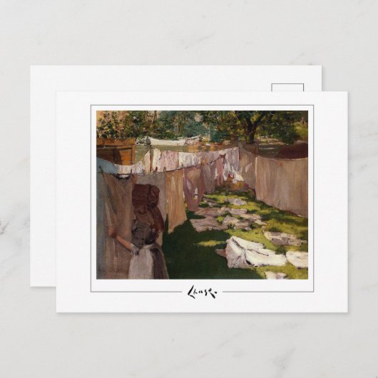 William Merritt Chase #53 - Fine Art Briefkaart (Voorkant / Achterkant)