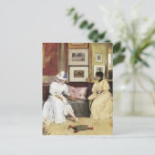 William Merritt Chase a Freindly Call Briefkaart (Staand voorkant)