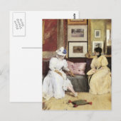 William Merritt Chase a Freindly Call Briefkaart (Voorkant / Achterkant)