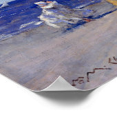 William Merritt Chase aan de kant van de zee Poster (Hoek)