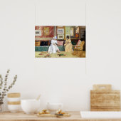William Merritt Chase een vriendschappelijke oproe Poster (Keuken)