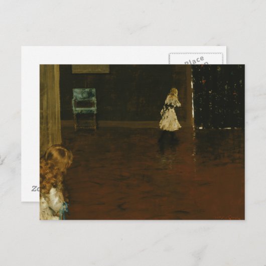 William Merritt Chase - Huid en Seek Briefkaart (Voorkant / Achterkant)