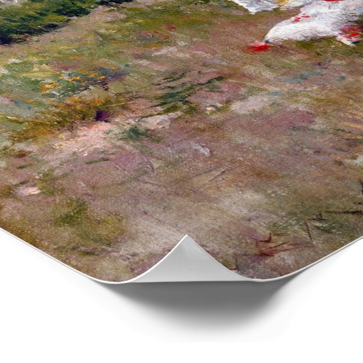 William Merritt Chase Idle Hours Poster (Hoek)