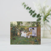 William Merritt Chase - Open Air Breakfast Briefkaart (Staand voorkant)