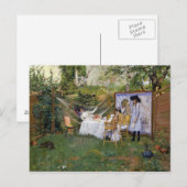 William Merritt Chase - Open Air Breakfast Briefkaart (Voorkant / Achterkant)