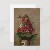 William Merritt Chase - stil leven met Hummingbir Informatiekaartje (Voorkant / Achterkant)