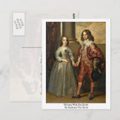 William met zijn bride van Anthony Van Dyck Briefkaart (Voorkant / Achterkant)