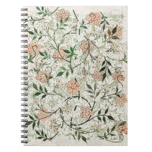 William Morris (1834-1896) Jasmine patroon Notitieboek (Voorkant)
