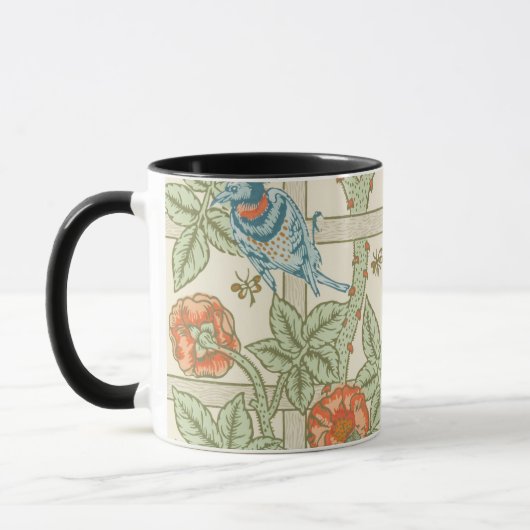 William Morris (1834-1896) Trellis beroemd patroon Mok (Links)