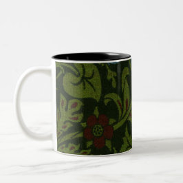 William Morris (1834-1896) Tulpenpatroon. Tweekleurige Koffiemok