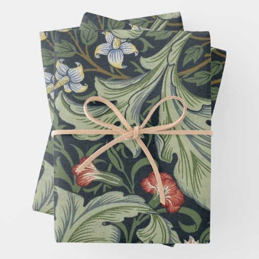 William Morris 19e eeuw inpakpapier vellen (In situ)