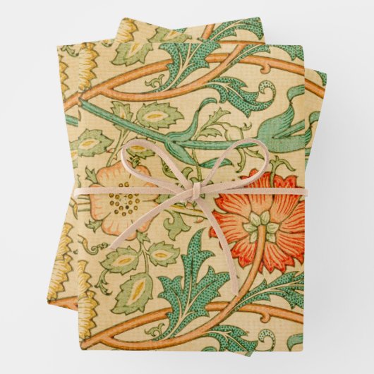 William Morris 19th Century Wrapping Paper Sheets (In situ)