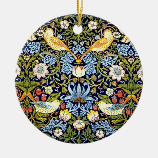 William Morris, Aardbeien Diep Keramisch Ornament (Voorkant)