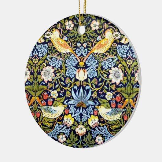 William Morris, Aardbeien Diep Keramisch Ornament (Links)