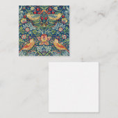 William Morris - Aardbeien Diep Notitiekaartje (Voorkant / Achterkant)