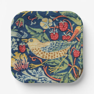 William Morris - Aardbeien Diep Papieren Bordje