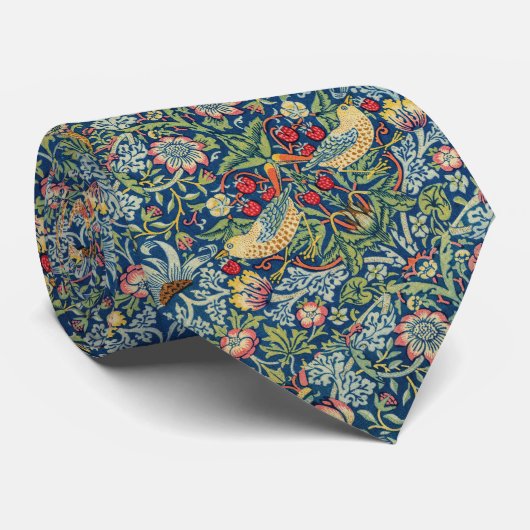 William Morris - Aardbeien Diep Stropdas (Opgerold)