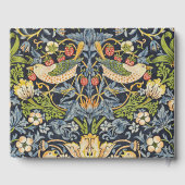 William Morris - Aardbeiendief Bloemenpatroon Gastenboek (Achterkant)