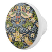 William Morris - Aardbeiendief Bloemenpatroon Keramische Knop (Rechts)