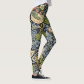 William Morris - Aardbeiendief Bloemenpatroon Leggings (Rechts)