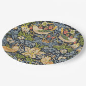 William Morris - Aardbeiendief Bloemenpatroon Papieren Bordje (Gekanteld)