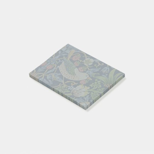 William Morris - Aardbeiendief Bloemenpatroon Post-it® Notes (Schuin)