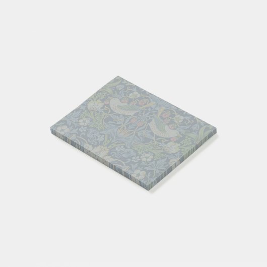 William Morris - Aardbeiendief Bloemenpatroon Post-it® Notes (Schuin)