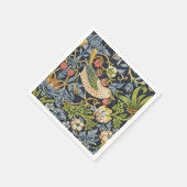 William Morris - Aardbeiendief Bloemenpatroon Servet (Hoek)
