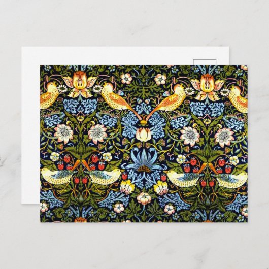 William Morris, aardbeiendief, Briefkaart (Voorkant / Achterkant)