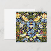 William Morris, aardbeiendief, Feestdagenkaart (Voorkant / Achterkant)