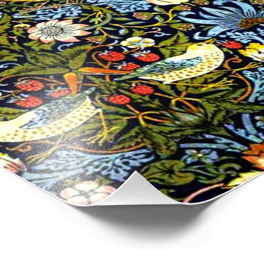 William Morris, aardbeiendief, Foto Afdruk (Hoek)