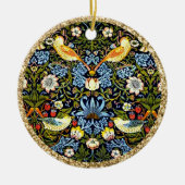 William Morris, Aardbeiendief, Gouden Lijst Keramisch Ornament (Voorkant)