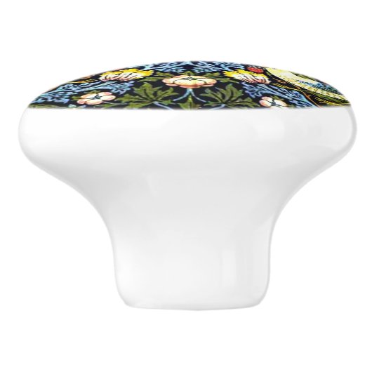 William Morris, aardbeiendief, Keramische Knop (Zijkant)