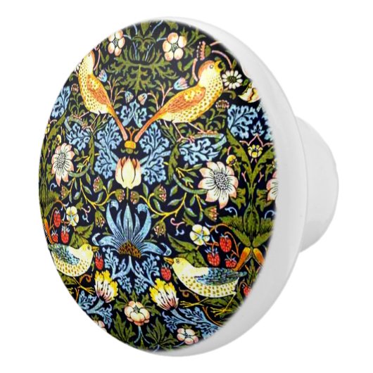 William Morris, aardbeiendief, Keramische Knop (Rechts)