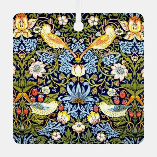William Morris, aardbeiendief, Metalen Ornament (Voorkant)