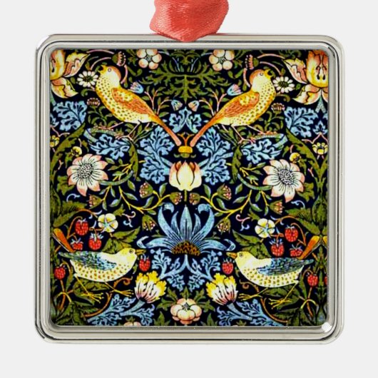 William Morris, aardbeiendief Metalen Ornament (Voorkant)